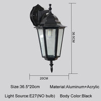 European Retro Outdoor Wall Light — ELBA