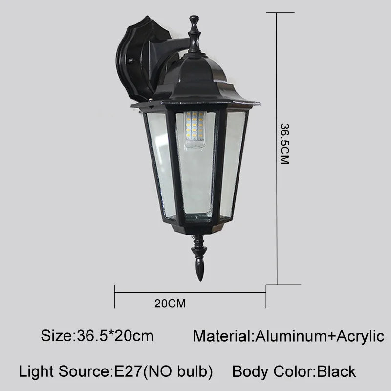 European Retro Outdoor Wall Light — ELBA