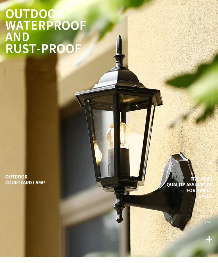 European Retro Outdoor Wall Light — ELBA