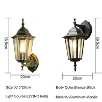 European Retro Outdoor Wall Light — ELBA