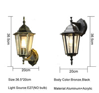 European Retro Outdoor Wall Light — ELBA