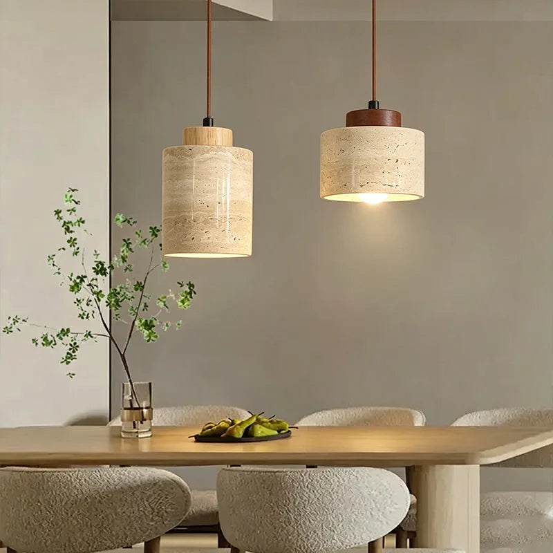 Suspension pierre naturelle japonaise pour chambre ou restaurant