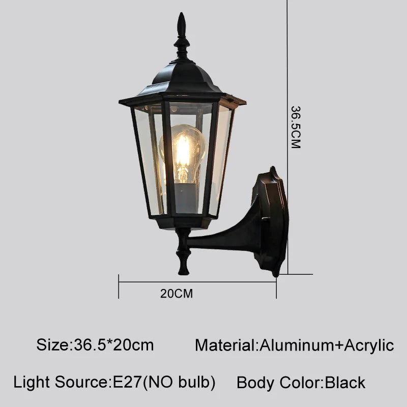 European Retro Outdoor Wall Light — ELBA