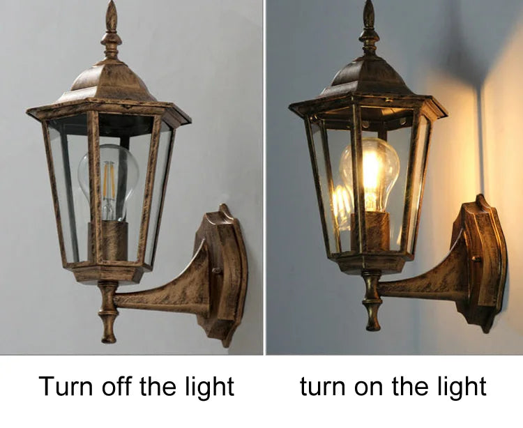 European Retro Outdoor Wall Light — ELBA